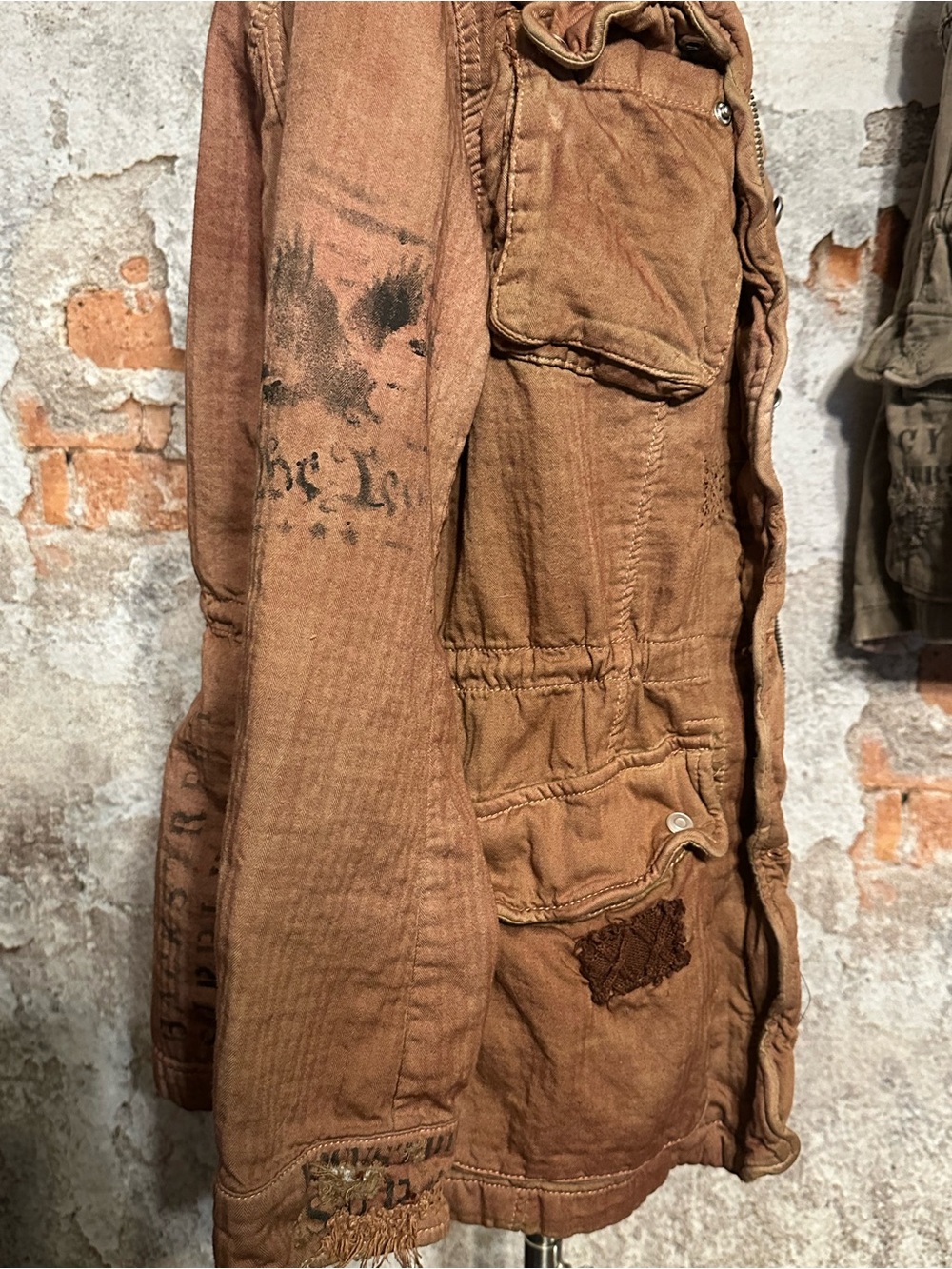 Upcycled // heavily mended salvaged jacket - Picture 10 of 14